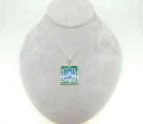 Jim Kaufmann 33 Carat Sterling Genuine Natural Opal Intarsia Pendant (#J5028)