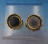 Silver Flutes by Towle Sterling Silver Salt Pepper Shaker Set 2pc Vermeil #6368