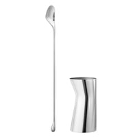 Sky by Georg Jensen Stainless Steel Cocktail Bar Set 2-pc Spoon & Jigger - New