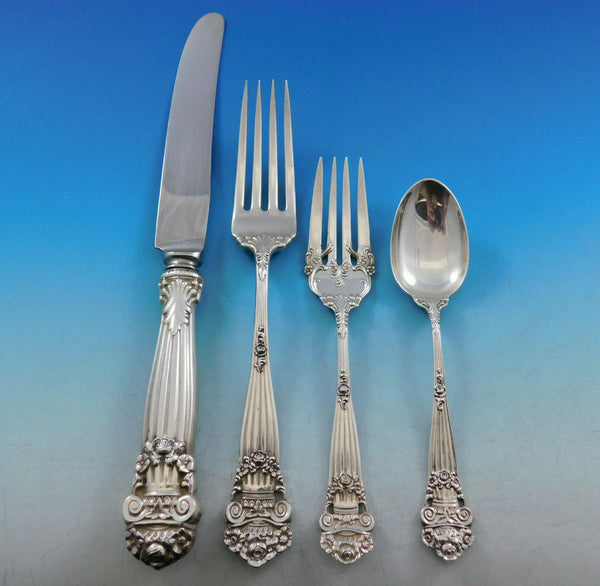 Georgian by Towle Sterling Silver Flatware Set for 8 Service 32 pcs Dinner