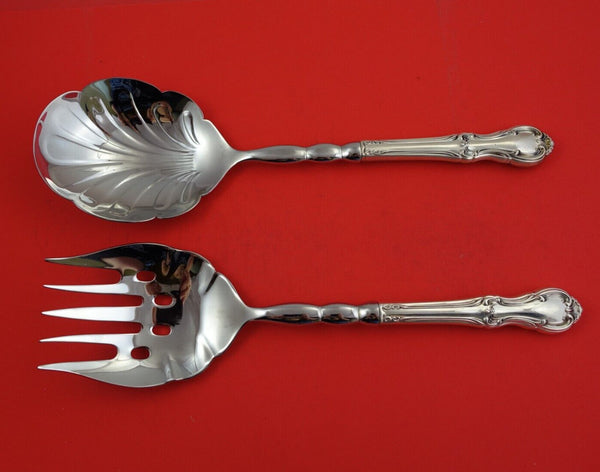 Joan of Arc by International Sterling Silver Salad Serving Set 2pc Orig 11 1/2"