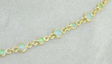 14k Yellow Gold Genuine Natural Opal Cabochon Necklace 12 Carats (#J4198)