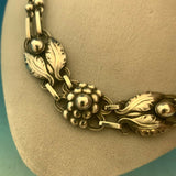 Georg Jensen #1 Flower Leaf .830 Silver Necklace (#J5305)