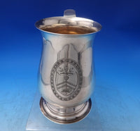 Hester Bateman English Georgian Sterling Silver Mug w/ Crest Applied Heart #7162