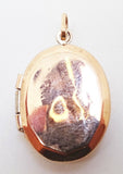 12K Rose Gold Filled Oval Locket (#J3152)