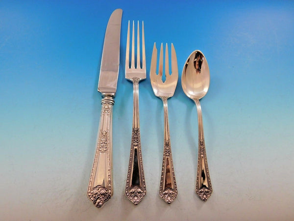 Navarre by Watson Sterling Silver Flatware Set for 6 Service 26 Pieces