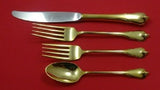 Grand Colonial Vermeil By Wallace Sterling Silver Regular Place Setting(s) 4pc
