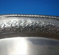 Schleissner and Sohne German .800 Silver Platter Oval with Flower Border (#6034)