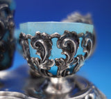 Austrian Sterling Silver Condiment Set Mustard Pot Salt Cellars (#6860-2)