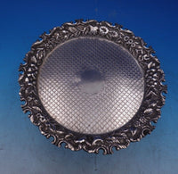 Repousse by Kirk Sterling Silver Tray Round w/ Rococo Border 925/1000 #8 (#7002)