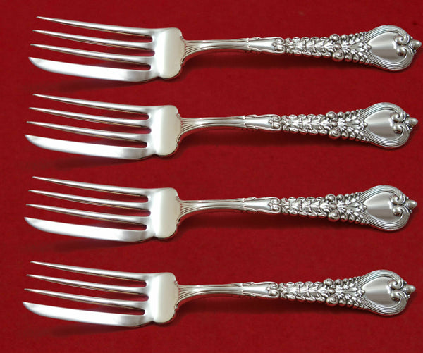 Florentine by Tiffany and Co Sterling Silver Fish Fork Set 4pc AS Custom 6 3/4"