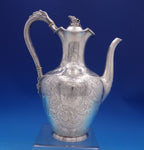 Stephen Smith and Son English Victorian Sterling Silver Coffee Pot w/ Goat #7036