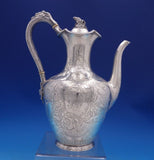 Stephen Smith and Son English Victorian Sterling Silver Coffee Pot w/ Goat #7036