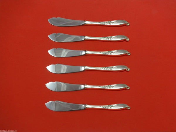 Wishing Star by Wallace Sterling Silver Trout Knife Set 6pc. HHWS Custom 7 1/2"