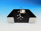 White Orchid by Michael Aram Nickelplate Stainless Cocktail Napkin Holder - New