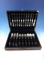 Contrast by Lunt Sterling Silver Flatware Set Service 48 Pcs Mid-Century Modern