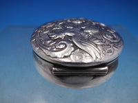 Sterling Silver Box #4673 Repousse Winged Griffin Scrollwork 2 1/8" D (#6732)