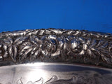 Repousse by Kirk Sterling Silver Tea Tray Hand Engraved Leaves Rolled Edge #7181