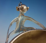 Emilia Castillo Mexico Silverplate Ice Bucket Set 2pc with Monkey Motif (#2695)