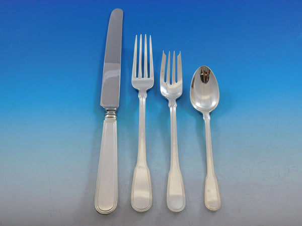Hamilton Gramercy by Tiffany Sterling Silver Flatware Set Service 48 pcs Dinner
