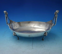 Bust by Gorham Silverplate Centerpiece Oval Bright-Cut Lion Feet #0250 (#5358)