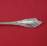 Altair by Watson Sterling Silver Preserve Spoon Gold Washed with Flowers 7 1/2"