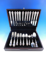 Meadow Rose by Watson/Wallace Sterling Silver Flatware Set Service 52 pcs Dinner