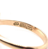 5.21ct Yellow Gold Oval Genuine Natural Morganite Solitaire Ring (#J5791)