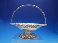 Repousse by A.G. Schultz Sterling Silver Basket with Swing Handle #35 (#4586)