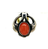 Georg Jensen Sterling 2006 Peach Moonstone Earrings (#J5386)