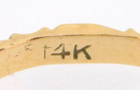 14k Yellow Gold Ring Band with Bows 2.1mm (#J3913)