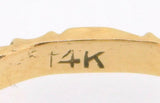 14k Yellow Gold Ring Band with Bows 2.1mm (#J3913)