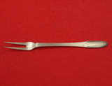 Beaded by Georg Jensen Sterling Silver Meat Fork 7 1/4" Heirloom Silverware