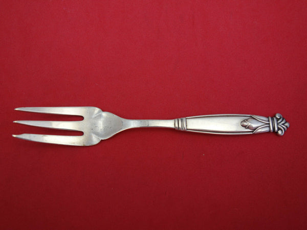 Danish Sterling by Various Makers Sterling Silver Pastry Fork 3-tine 5 1/4"