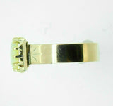 10k Rose Gold Genuine Natural Opal Victorian Wide Band Ring (#J5110)