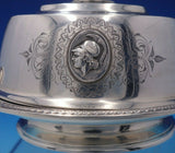 Medallion by Gorham Coin Silver Butter Dish #190 w/Lion Applied Medallions #4947