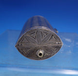 Austrian .935 Silver Compact with Gold Washed Interior Engraved 3 3/8" (#7011)