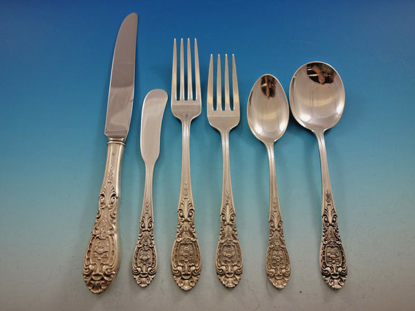 Southern Grandeur by Easterling Sterling Silver Flatware Service 8 Set 59 pcs
