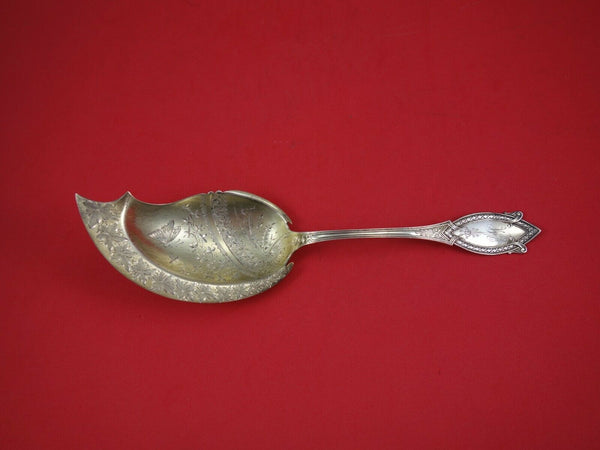 Diamond by John Polhamus / Shiebler Sterling Silver Pudding Spoon GW BC 9 3/4"