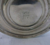 Sheffield Sterling Silver and Floral Etched Glass Vase #428 12" Tall (#3644)
