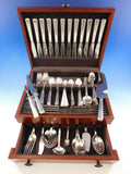 Modern Classic by Lunt Sterling Silver Flatware Set for 12 Service 114 pc Dinner