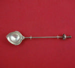 Wood and Hughes Sterling Silver Sauce Ladle 3-D Wire Twist Handle c.1870 7 1/2"