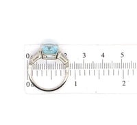 14k White Gold Emerald Cut 4.51ct Genuine Natural Aquamarine Ring (#J5589)