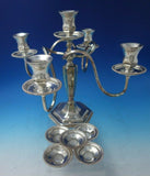 Beaded by Hartford Sterling Co Silverplate Candelabra 5-Light 12" x 15" (#5484)