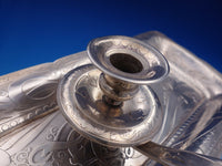 Lap Over Edge Acid Etched By Tiffany & Co. Sterling Silver Chamber Stick (#4612)