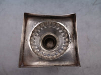 English Sterling Silver Water Goblet Square Base GW Worn Marks London (#6670)