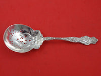 Irian by Wallace Sterling Silver Ice Spoon Pierced with Stars Fleur De Lis 9"