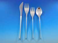 Vision by International Sterling Silver Flatware Set Service 75 Pieces Modern