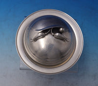 Peapod by Carl Poul Petersen Sterling Silver Butter Dish Round Glass Liner #7299
