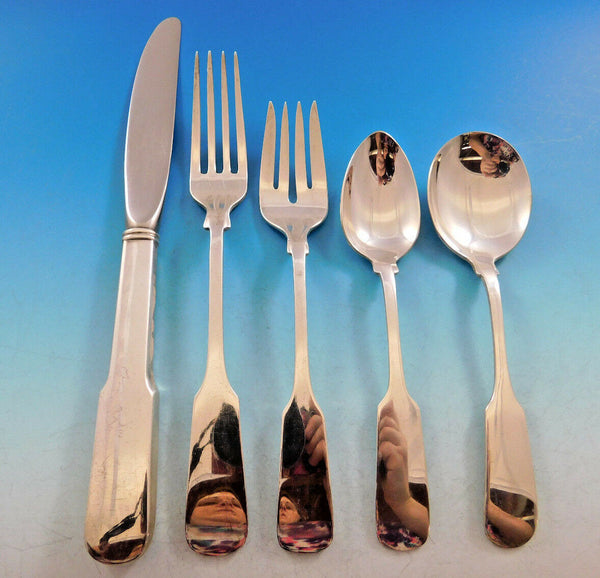Old English Tipt by Gorham Sterling Silver Flatware Set 12 Service 60 pcs Place